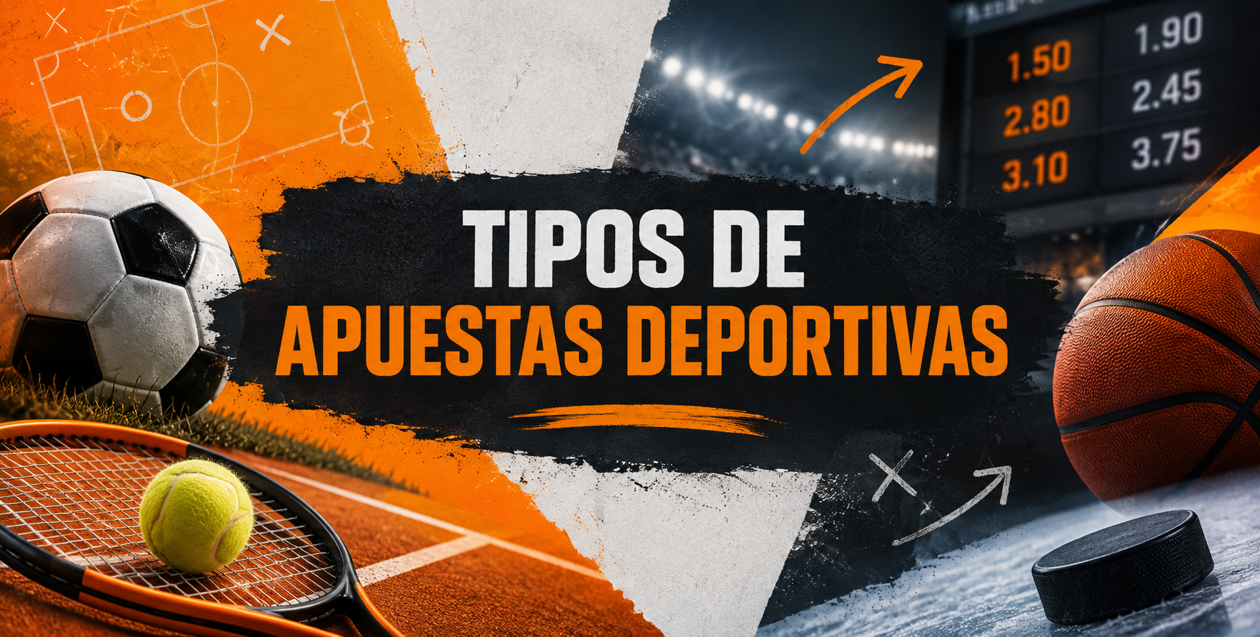 Tipos de apuestas deportivas: guía con ejemplos (2026)