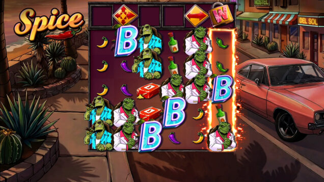 Pantalla de Spice de Evolution, slot de la semana en Kirolbet
