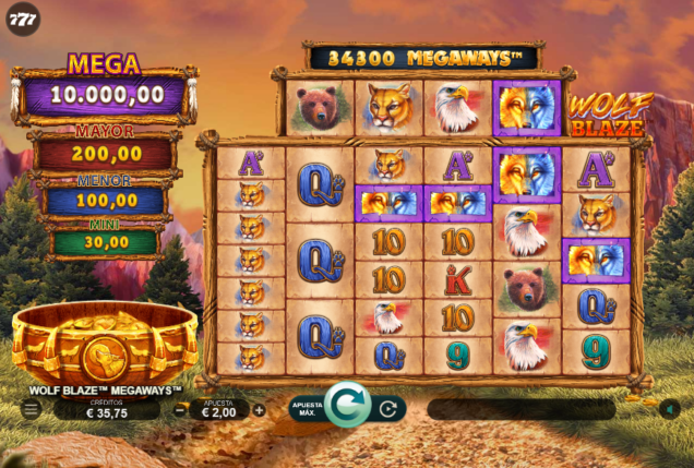 Ejemplo de slot Megaways