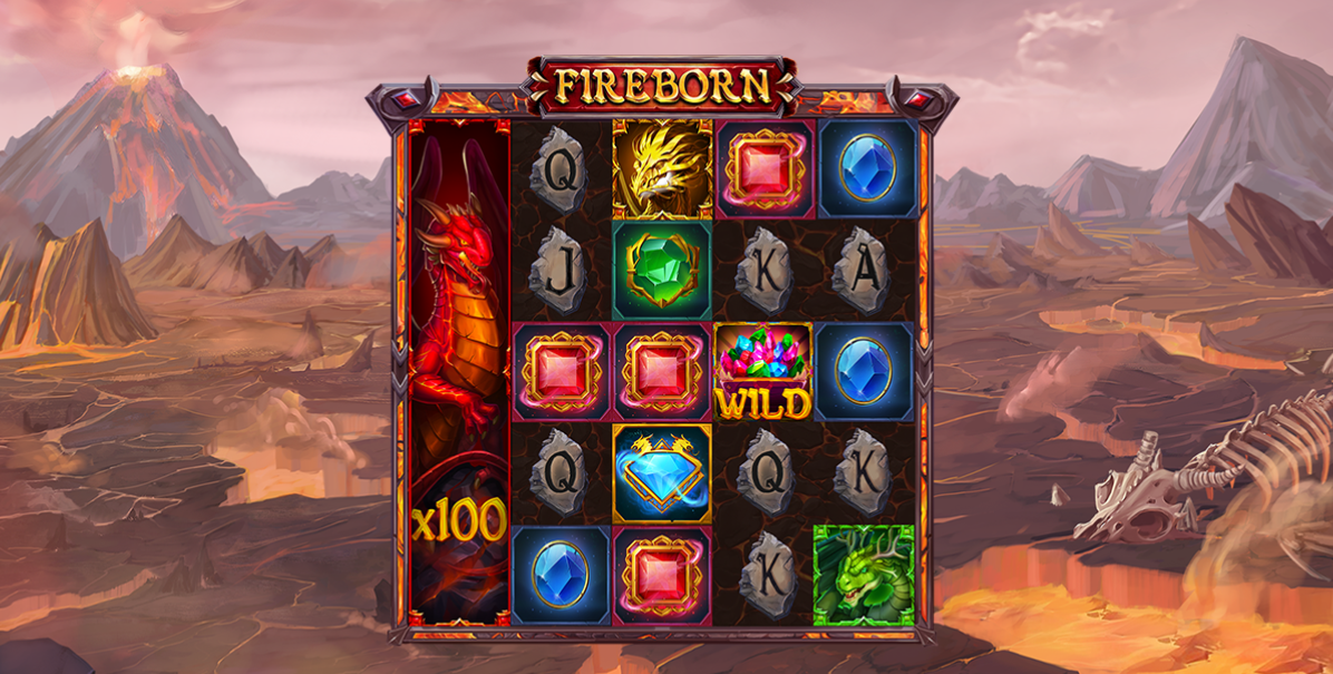 Slot Fireborn: ¡nieve y estallidos de fuego!