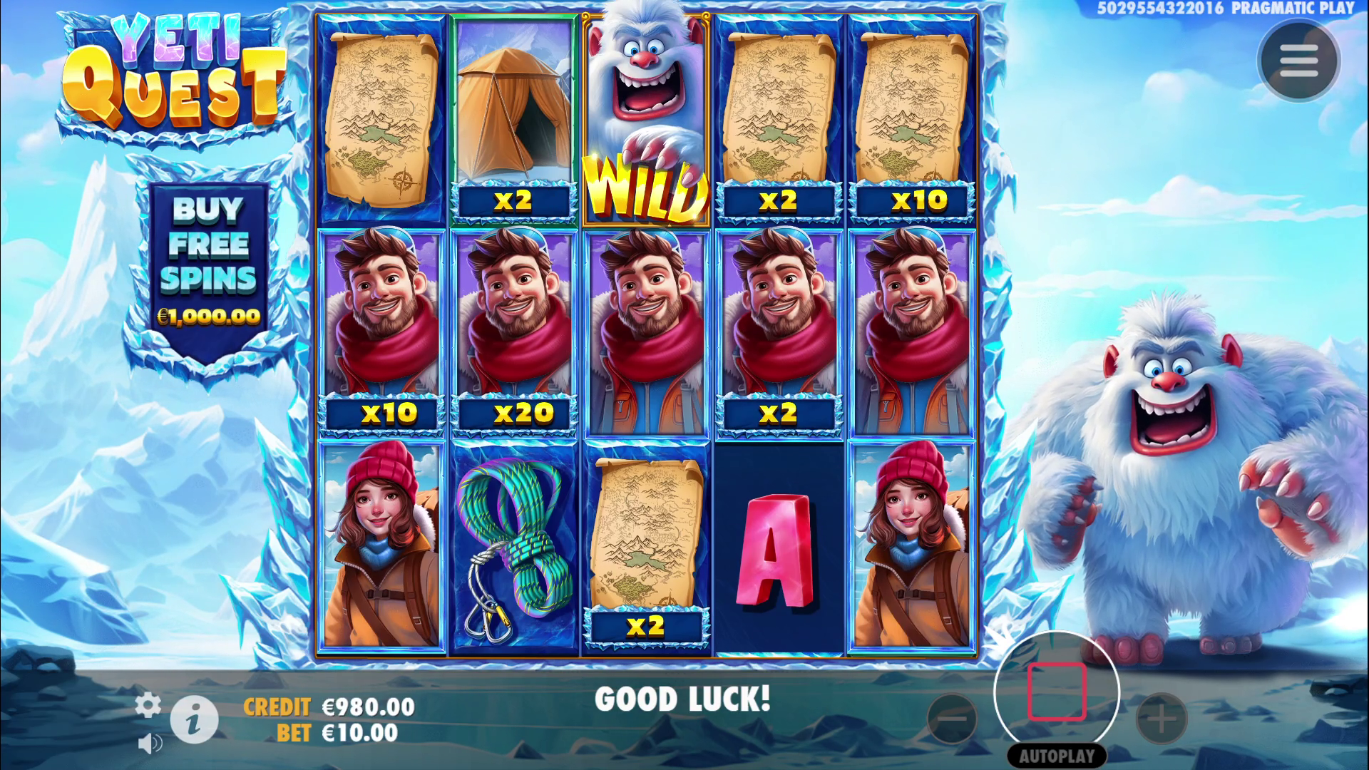 Slot Yeti Quest: ¡una acampada helada!