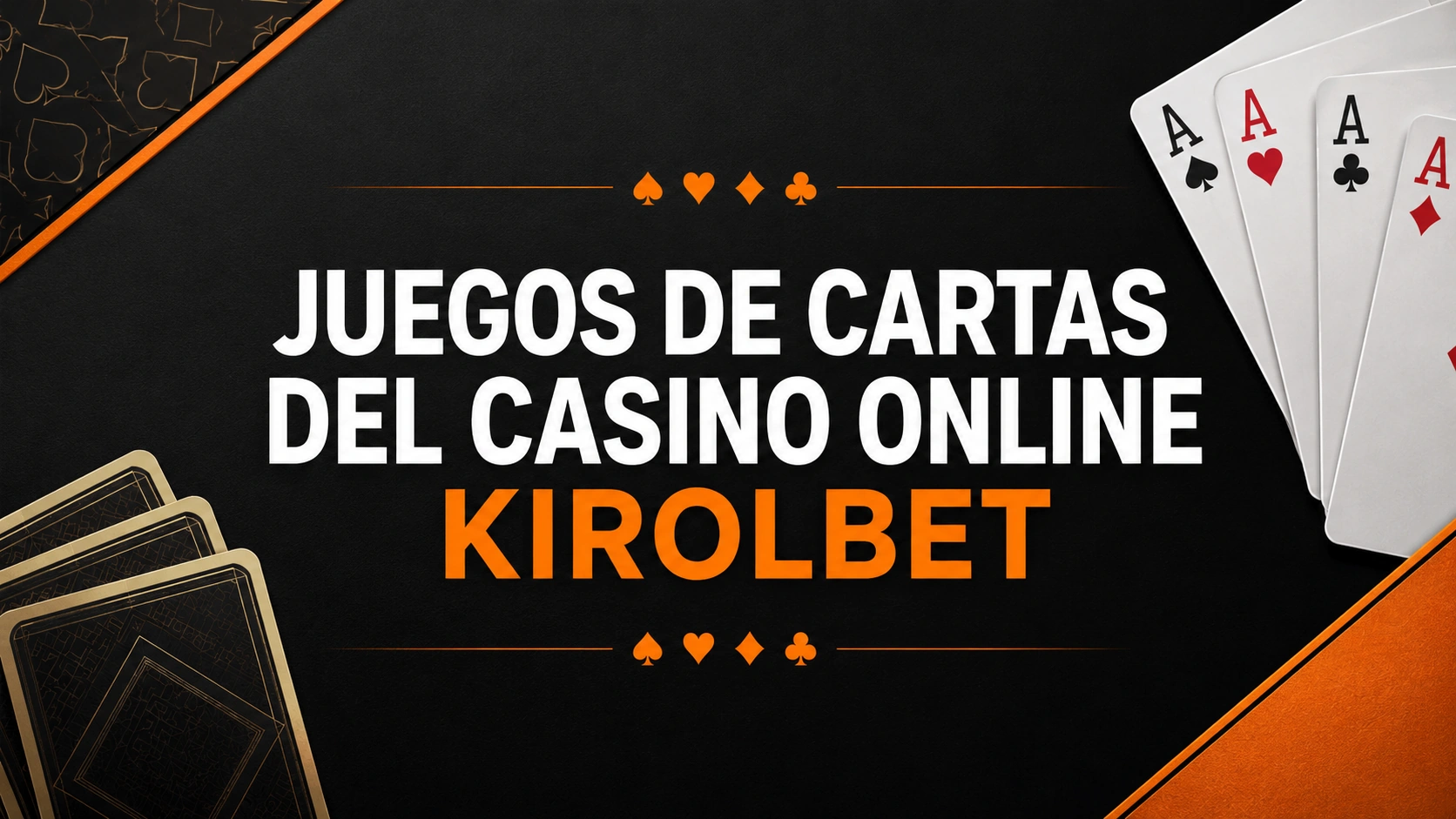 Mejores juegos de cartas del casino online Kirolbet