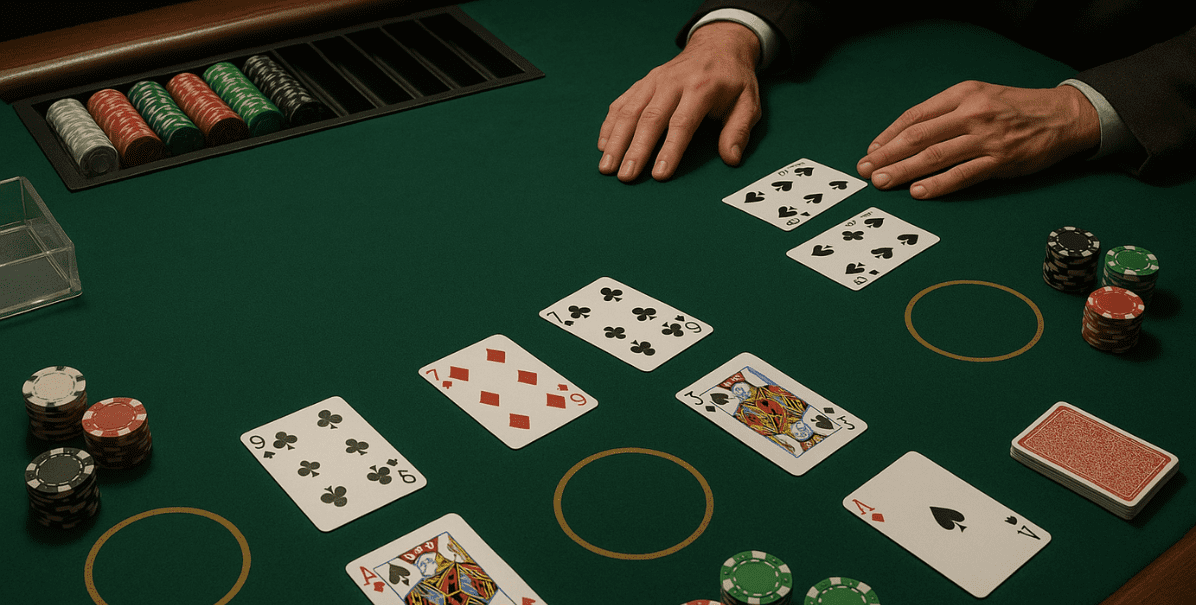 cómo repartir en blackjack