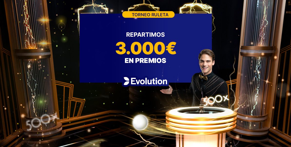 en la imagen podemos ver una promoción de torneo de ruleta