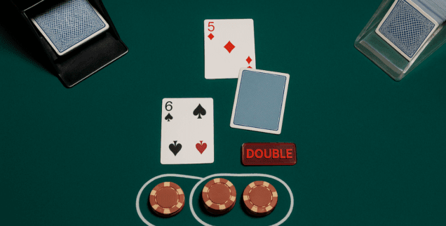 aplicando uno de los trucos para jugar al blackjack