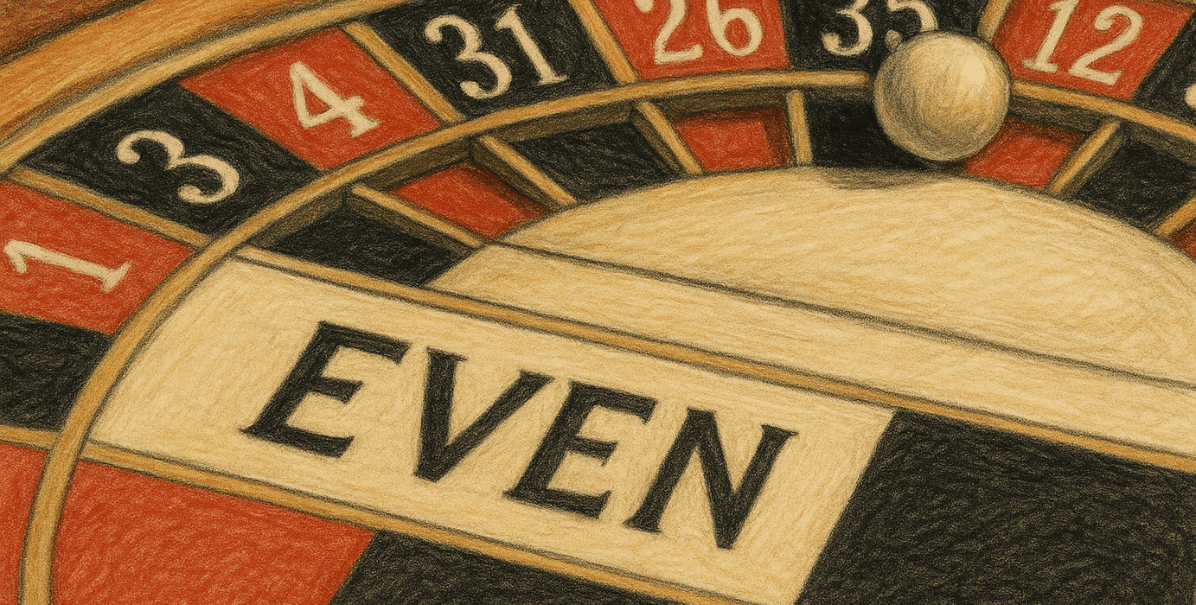 qué significa even en la ruleta